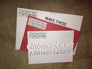 Tutorial Christmas Address Labels using Cricut Pens