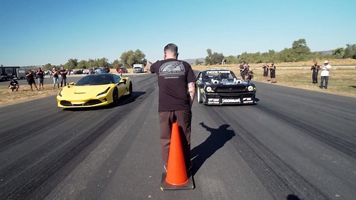 Video game idea comes to real life!! With the Hoonicorn being one of the fastest cars in the Forza Horizon game, I noticed players drag racing the car against everything else in the game. And winning. So the Hoonigans and I decided to re-create that idea in real life, with an all new video series:“Hoonicorn VS The World"! First episode launches this Monday on Hoonigan’s YT channel, where we stack up the Hoonicorn against some amazing vehicles! | Ken Block