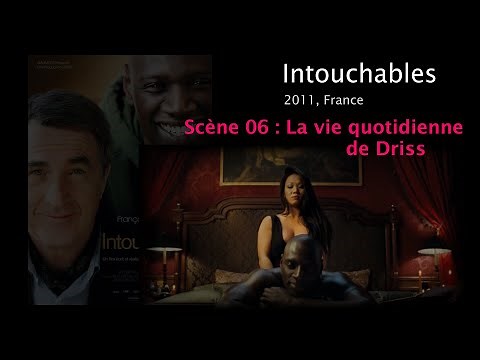 Intouchables. Scène 06. Driss, l'auxiliaire de vie de Philippe. Daily life. French English subtitles