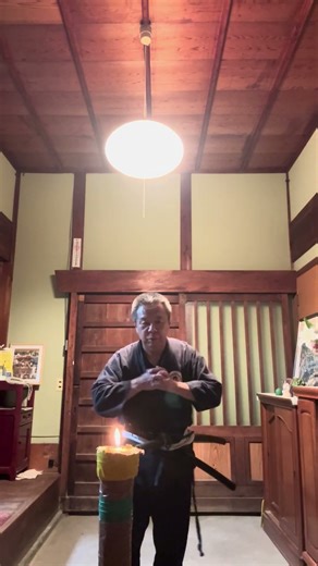 抜刀ロウソク🕯️炎🔥斬リ、炎🔥が面ギリギリです。これは、かなりの難しいです、短くても斬ります。