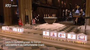 🔴Né en #Iran, Darius raconte sa conversion au christianisme et les persécutions vécues par les convertis :« Leur crime ? Avoir lu la Bible.» Par mesure de sécurité, il a renoncé à venir mais son témoignage est lu. 👉#NuitdesTémoins sur KTO & https://youtube.com/live/0_SdkcZg1PE ACN - Aid to the Church in Need | KTO Télévision Catholique