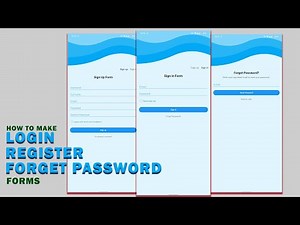 How to Make an App for Beginners (2024) | Register, Login, Forget Password Forms