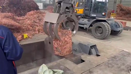 Copper Wire Baling Machine#factory #recycle #goingviral #baler #balermachine #copper #copperwire #brass