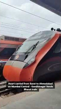 Vande Bharat Express Makes History with First Live Heart Transport