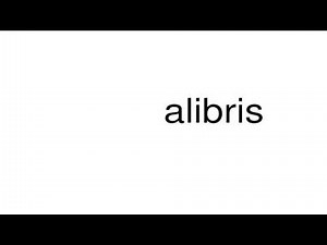How to pronounce alibris