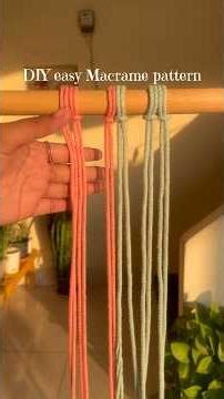 DIY easy Macrame tutorial (crisscross) pattern.#youtube #macrame #shortvideo #shorts