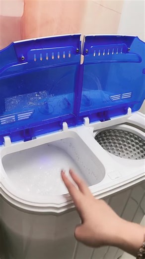 HODEKT Twin-Tubs Portable Washing Machine with Sterilization