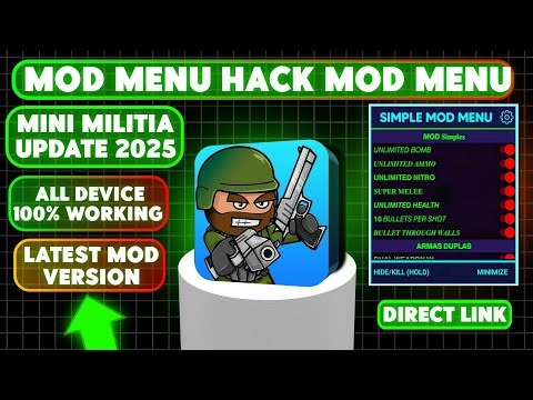 Mini Militia Mod Menu v5.6.0 | VIP Mod 2025🔥 | No Key, No Password