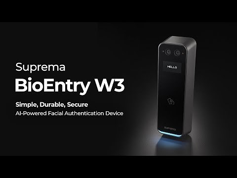 [BioEntry W3] Simple, Durable, Secure - The Future of Facial Authentication