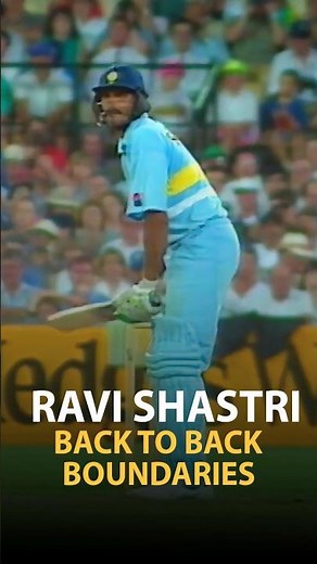 Ravi Shastri Back to Back Boundaries - Analysis #cricketlover #shorts #short #crickethighlights