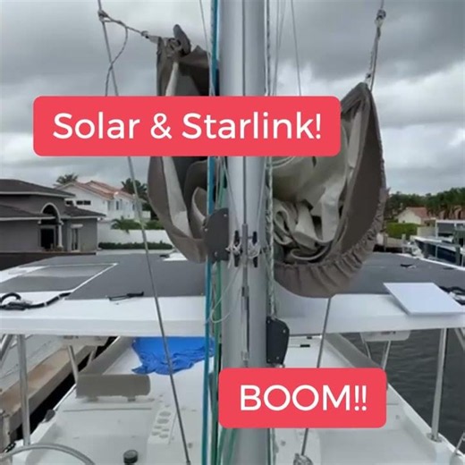 BALI CATSPACE Hardtop with Solar & Starlink #catamaran #marineupgrade #marineservices #sailing