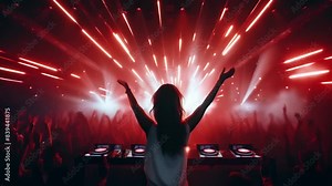 Experience an electrifying DJ performance complemented by colorful vibrant lights