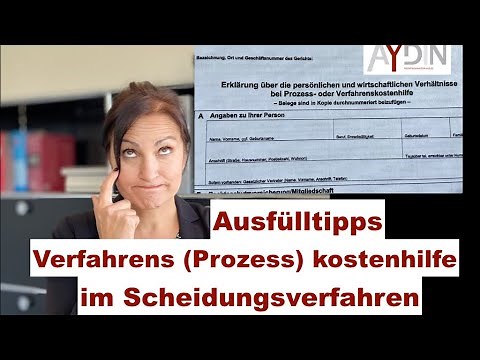 Prozesskostenhilfe - Formular - Ausfülltipps