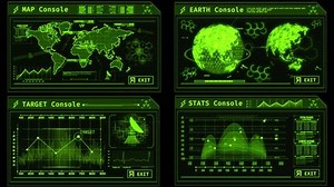 Green Hacker Console Tech Huds Loop Stock Footage Video (100% Royalty-free) 3402157287 | Shutterstock