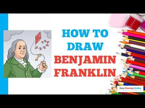 How to Draw Benjamin Franklin: Easy Step by Step Drawing Tutorial for Beginners
