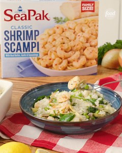 Dump everything into the pan for the easiest ever lemon shrimp scampi dinner! 🍋 Get the recipe: https://foodtv.com/49d1M8t. | Food Network