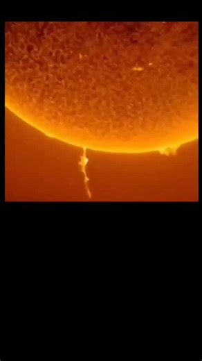 Data To Discovery on Instagram: "A massive solar flare over 200,000 km long just erupted from the Sun that’s nearly 16 times Earth’s diameter. This intense burst of solar plasma is known as a prominence a looping structure of superheated gas held by magnetic fields. Flares like this can release energy equivalent to billions of nuclear bombs and may impact Earth’s communication systems, satellites, and power grids. The Sun is entering a peak in activity and space weather is becoming more real tha