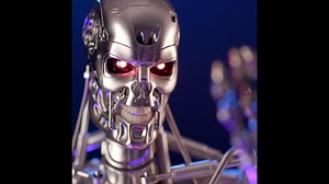Your precision-engineered Terminator T-800 model. 1:2 Scale zinc alloy model kit with over 650 parts! | Agora Models