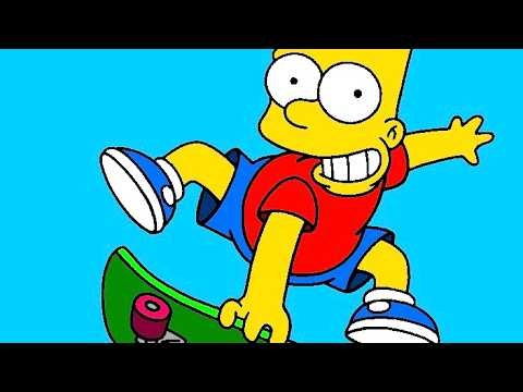 Bart Simpson skateboard clips!
