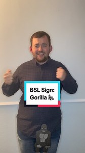 11K views · 328 reactions | Today’s new Sign in British Sign Language is? Today’s sign is #Gorilla ! Join me everyday for new signs in British Sign Language! #deaf #bsl #signlanguage #gorillatag #gorillaz #gorillaglue #轢 Note: I’m from the South UK so some signs are regional! @gorillaz @gorilla.fitness_ @gorillasapp.uk @thisisgorilla | The Deaf Chef | Facebook