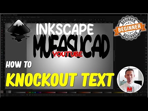Inkscape How To Do A Knockout Text