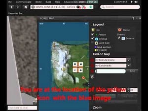 Using coordinates & the World Map in Second Life