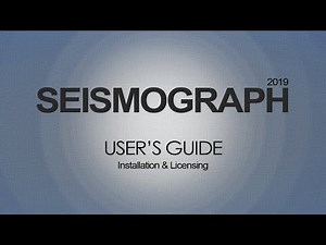SEISMOGRAPH Installation Guide