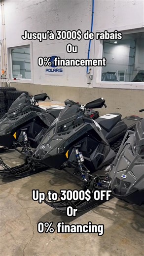 🇫🇷 Français Les offres de la saison sont arrivées! ❄️ C’est le moment parfait pour venir nous voir en magasin et profiter de rabais exceptionnels sur nos motoneiges Polaris. Ne manquez pas ces promotions limitées — elles ne dureront pas longtemps! 👉 Passez chez Brunswick Powersports dès aujourd’hui et trouvez la motoneige de vos rêves! ⸻ 🇬🇧 English The season’s best deals are here! ❄️ Now’s the perfect time to stop by and take advantage of amazing savings on our Polaris snowmobiles. Don’t m