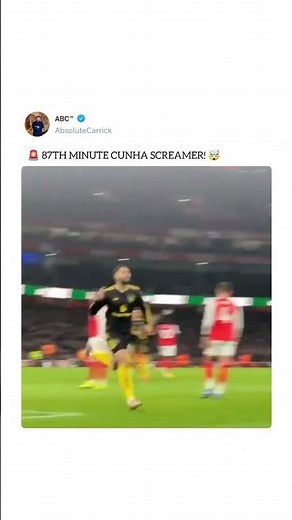 matheus cunha goal Vs Arsenal 🔥#manunited #cunha #arsenal #reddevils #premierleague #mufc #sehar