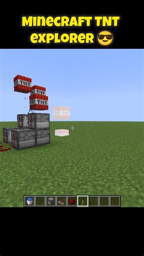 Minecraft TNT Explorer Launcher 💥😱 #shorts #minecraft #tnt
