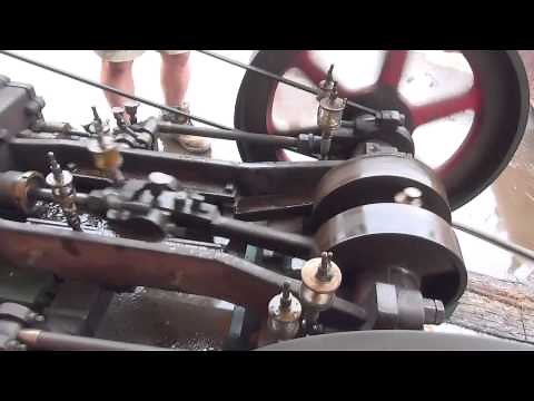 【稀少】スチームエンジンマニア必見！！越前高茂組 動いている蒸気機関風景 後編 会津坂下発動機運転会２０１４０６２２