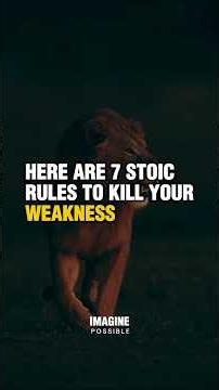 Here Are 7 Stoic Rules To Kill Your Weakness - #stoicism #growth #selfimprovement