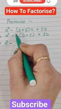How To Factorise?/Factorization #maths#viral#factorization#youtubeshorts#shortfeed