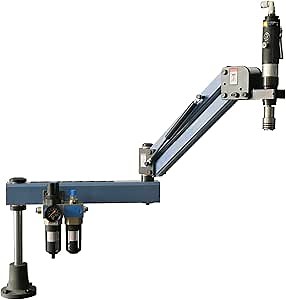 US Stock Pneumatic Tapping Machine M3-M12 ISO Tap Collets 1100mm Horizontal 500mm Vertical Air Tapper 400RPM/min