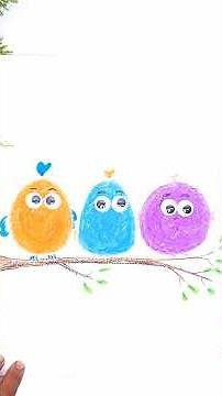 How to make a Creative Bird Art | DIY Art & Craft