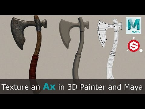 Texture an Ax in Substance 3D Painter and Maya - Bake Maps