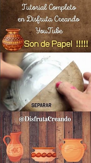CACHARROS de PAPEL!!!!!! una IMITACIÓN Perfecta