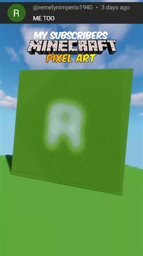 ‪@remelynimperio1940‬ My Subscribers Pixel Art #shorts #minecraft