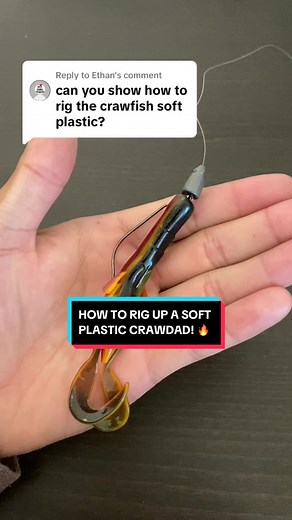 Replying to @Ethan HOW TO RIG UP A SOFT PLASTIC CRAWDAD! 👌 #fishing #fishingtiktoks #bassfishing #largemouthbassfishing #crawdadfishing #misslebaits #bassfinder #bassfinderbox #bassfinderprostaff #thebassfinder