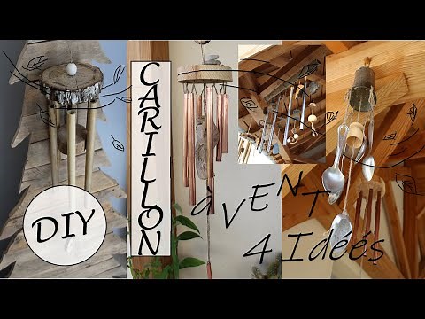 Fabriquer des carillons à vent natures ou récup'/DIY/4 idées