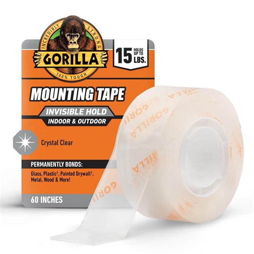 Reviews for Gorilla 1 in x 1.67 yds. Tough and Clear Double Sided Mounting Tape | Pg 1 - The Home Depot