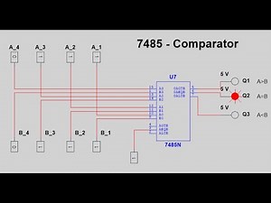 7485 4 bit Comparator