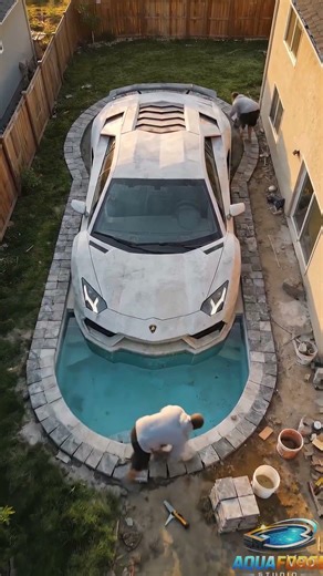 I Turned My Backyard Into a Real Lamborghini Pool 😱