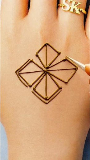 Simple & Easy Mehndi Design for Beginners