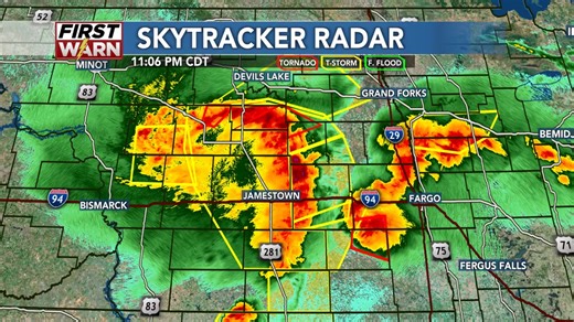 60K views · 166 reactions | Very active weather continues eastern half of North Dakota with damaging wind gusts and still a threat for tornadoes. Conditions are improved drastically west of US 83 the remainder of the night. -Meteorologist Kevin Lawrence | KFYR-TV | Facebook