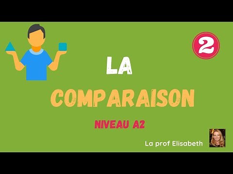 La comparaison en français - Niveau A2 de FLE