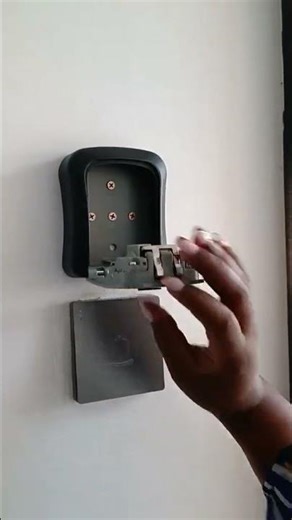 Product ID # Q97010 Wall-Mounted Combination Lock Key Safe Box - 4-D #musthavefinds