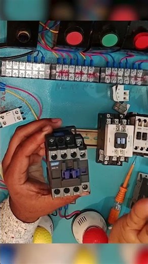 How to work A1/A2 in magnetic contactor . #youtubeshorts #electrical #technology #tech