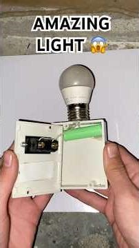 DIY EMERGENCY LIGHT Simple invention #experiment