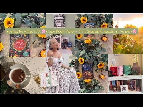 Spring Reading List 🌸 Cozy Book Picks + New Seasonal Reading Corners